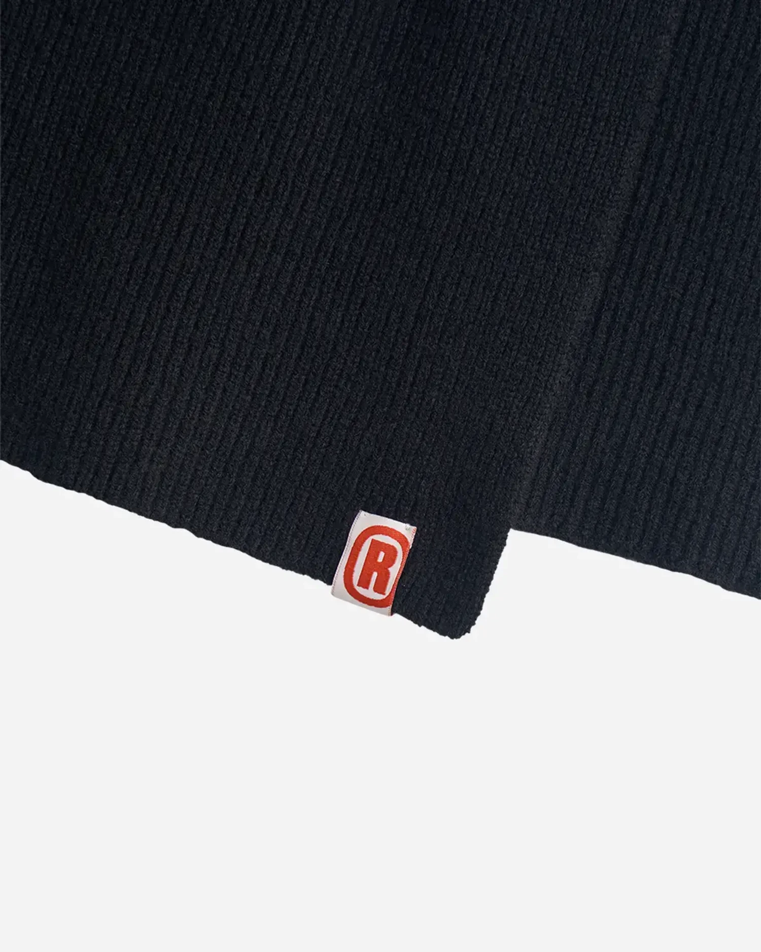 Шарф из шерсти мериноса черный