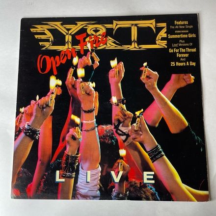 Винтажная виниловая пластинка LP Y and T, Yesterday and Today, Open Fire (Югославия 1985)