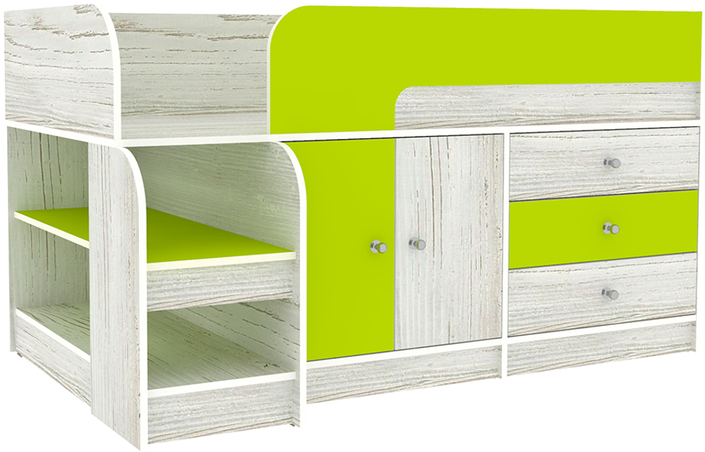 Кровать-чердак КарИВи Астра 9, 1 Винтерберг Лайм