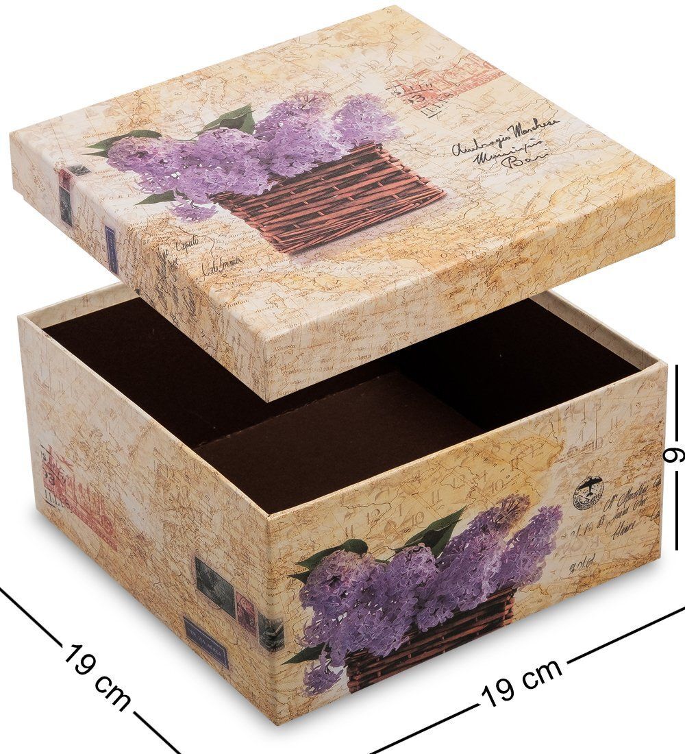 WG-23/3-B Коробка подарочная «Квадрат» цв.коричневый