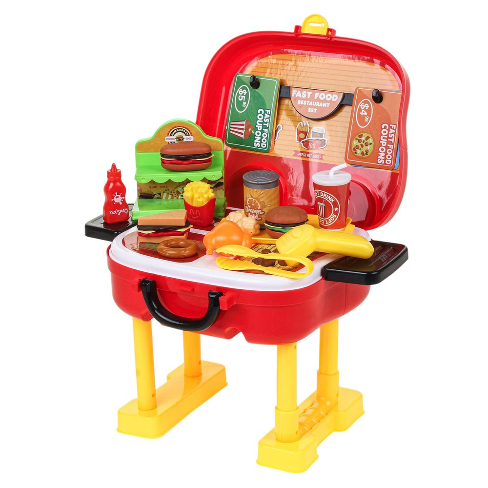 Игровой модуль "Кухня" 32 предм. чемод.на колесах BX58