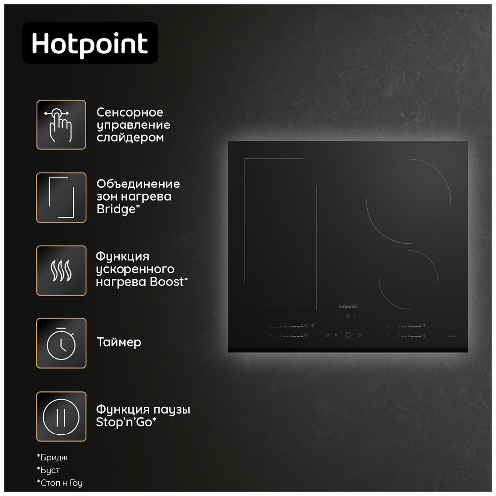 Электрическая варочная панель Hotpoint HS 1560B BF