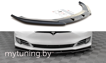 Сплиттер бампера переднего для TESLA Model S (16-...)