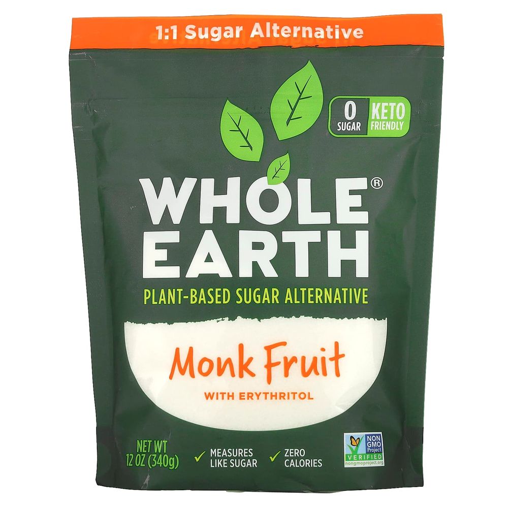 Whole Earth, архат с эритритолом, 340 г (12 унций)