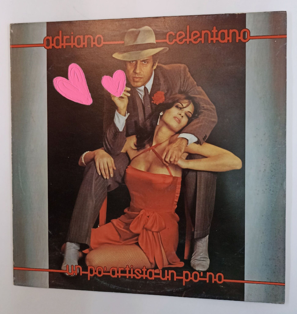 Винтажная виниловая пластинка LP Adriano Celentano Un Po Artista Un Po No (Italy 1980) (Clan)