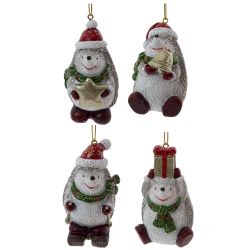 GAEM Фигурка декоративная подвесная "Ежик", L4 W5 H8 см, 4в.