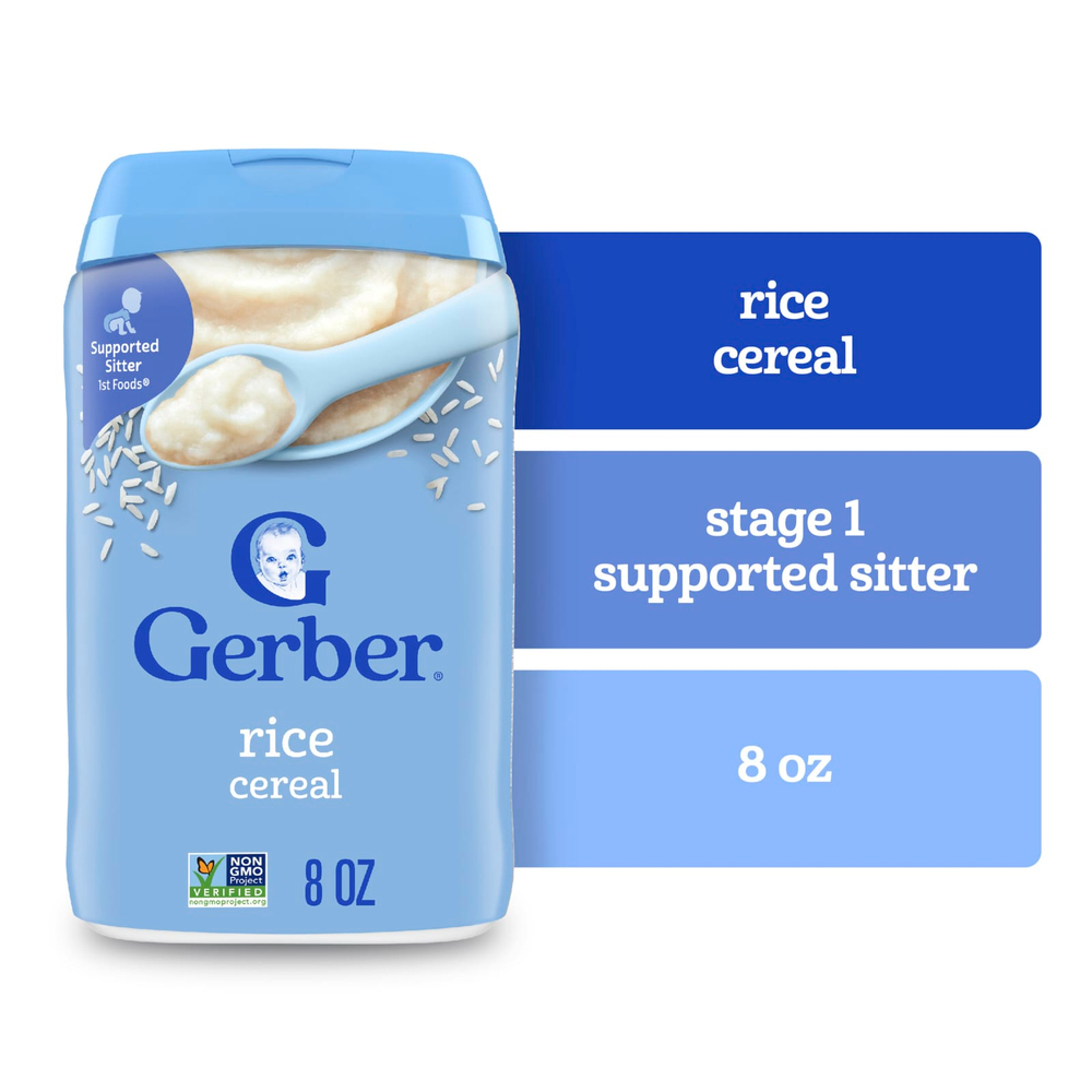 Gerber, 1st Foods®, рисовая каша, 227 г (8 унций)