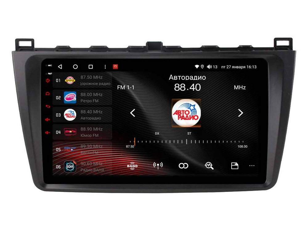 Магнитола для Mazda 6 2007-2012 - Vaycar VA41-0012 на Android 13, 8-ядер, 2Гб-32Гб, 4G SIM-слот