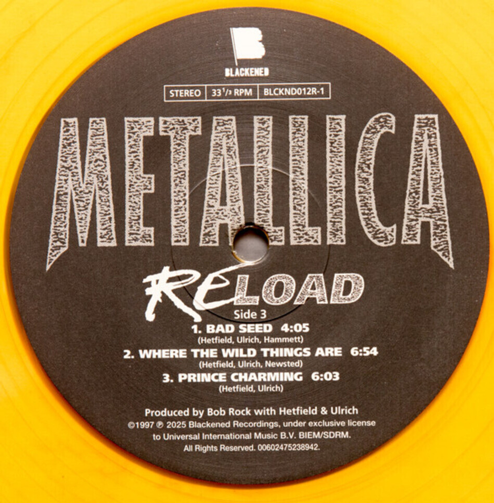 Metallica / Reload (Limited Edition)(Coloured Vinyl)(2LP)