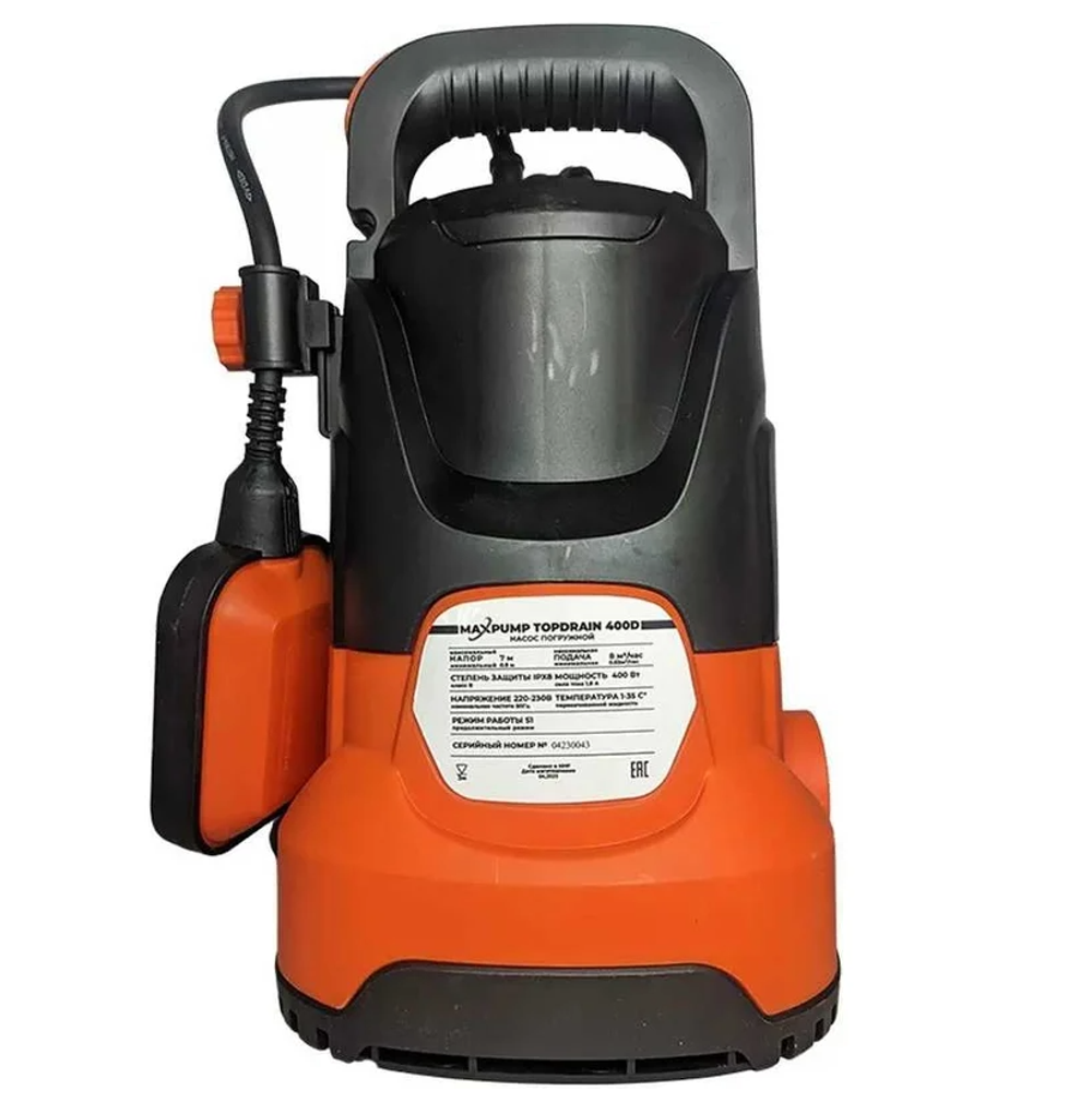 Дренажный насос MAXPUMP TOPDRAIN 400D