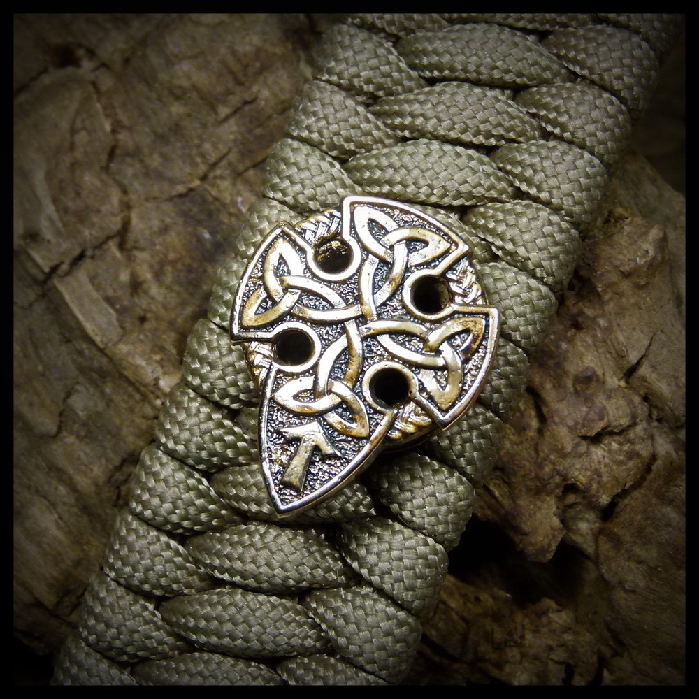 Бусина для паракорда , браслета декоративная "Сила кельта" большая