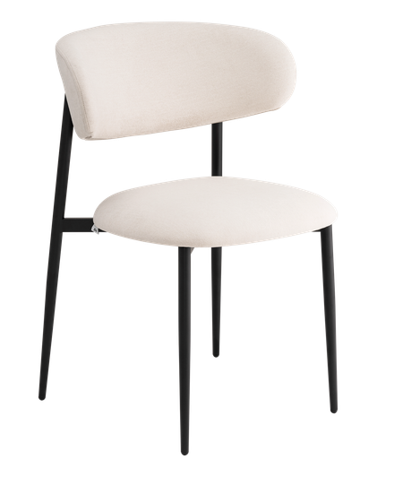 Стул Kirbi велюр молочный