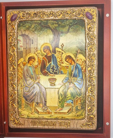Икона. Святая Троица. 150 х 200 мм