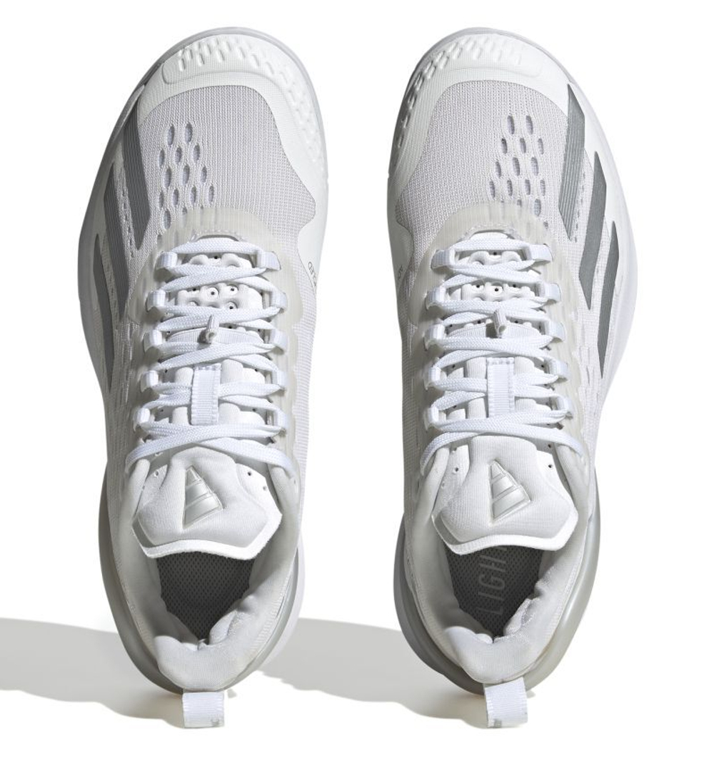 Женские теннисные кроссовки Adidas Adizero Cybersonic W - cloud white/silver metallic/grey one - White