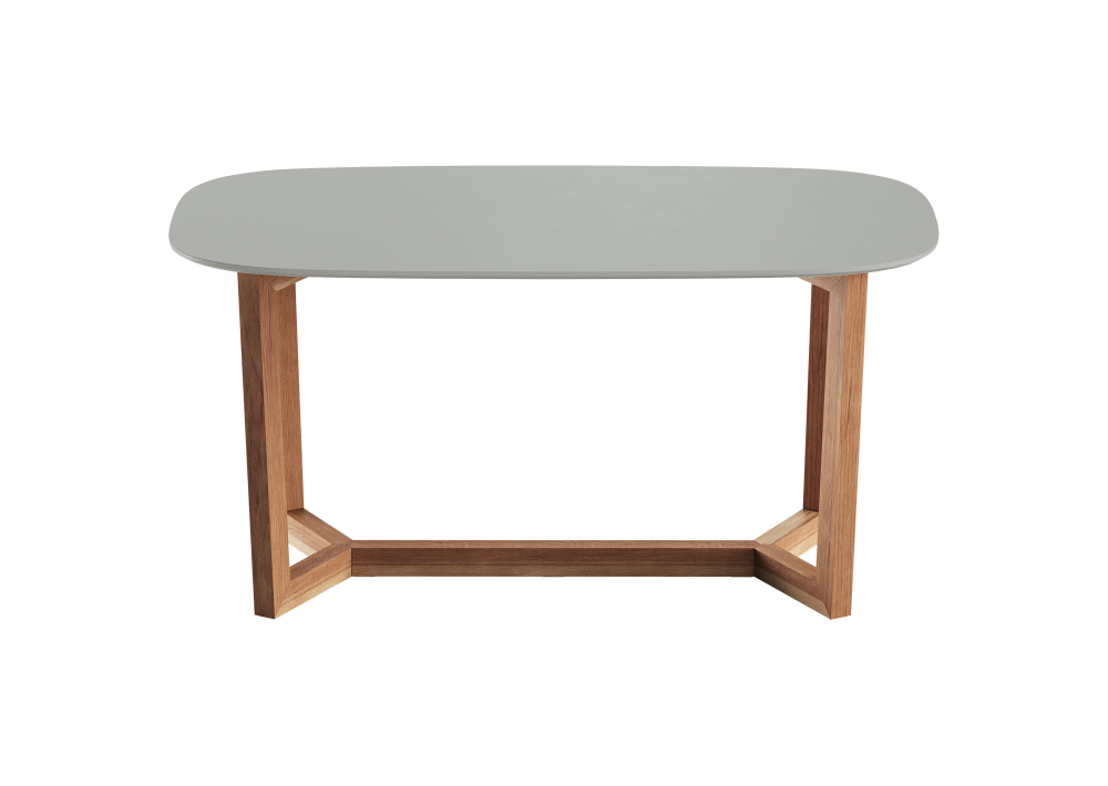 Стол обеденный Cross 2 160*85 см (светло-серый, бук)