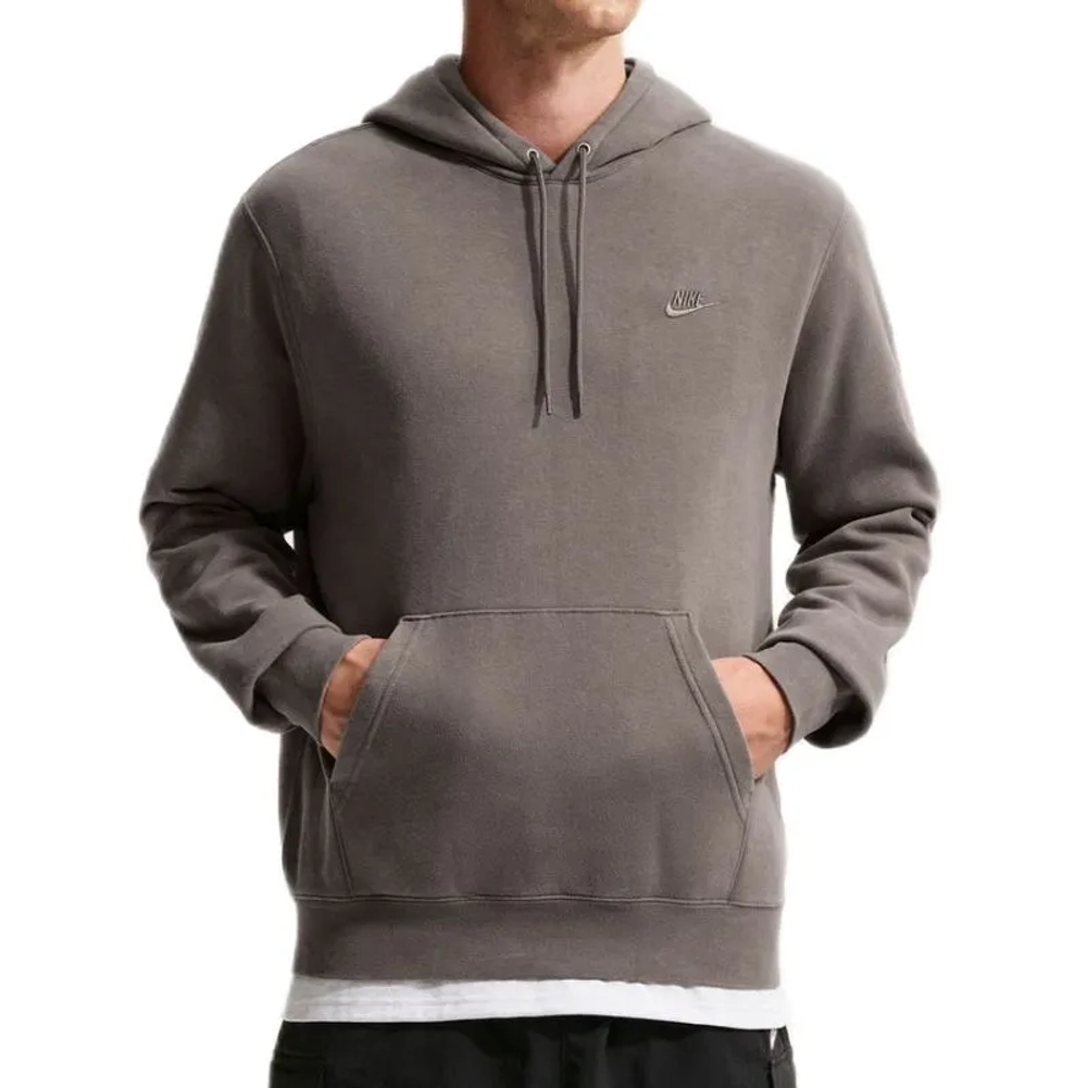 Куртка теннисная Nike Sportswear Club Washed Fleece - cave stone/cave stone