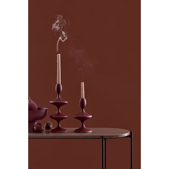 Подсвечник vivlend, 20 см, винный