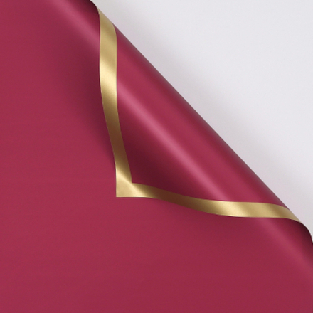 ЛИСТ Золотой кант 58*58/20шт БОРДО