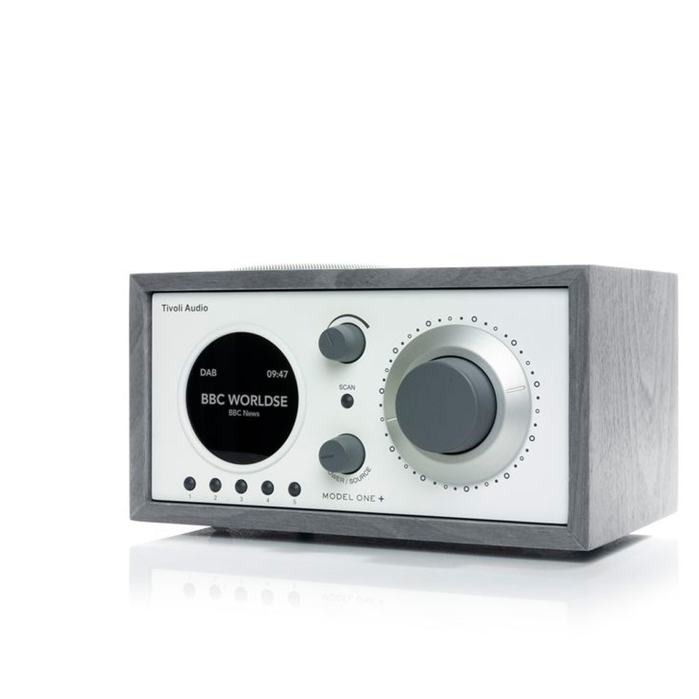 Tivoli Model One+ Серый/Белый [Grey/White] — радиоприемник с часами