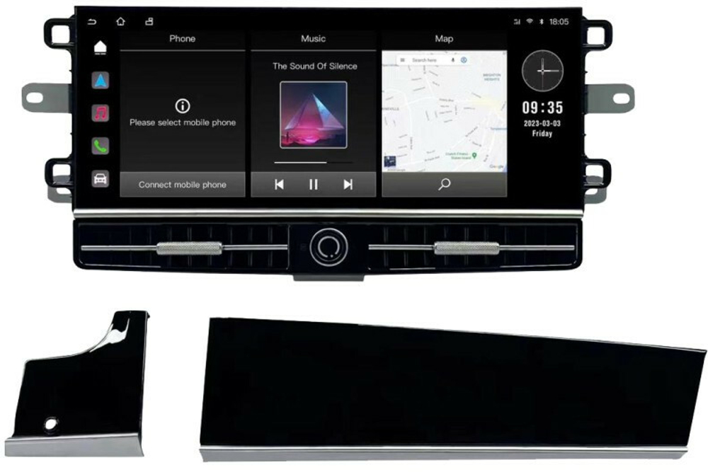 Магнитола Porsche Panamera 970 2015-2016 (вместо PCM 4.0) - Radiola RDL-Panamera монитор 12.3" на Android 12, 6Гб+128Гб, CarPlay, 4G SIM-слот