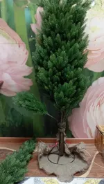 Искусственная елка на ножке «Николь» (Литая хвоя) 180 см / 1,8 м