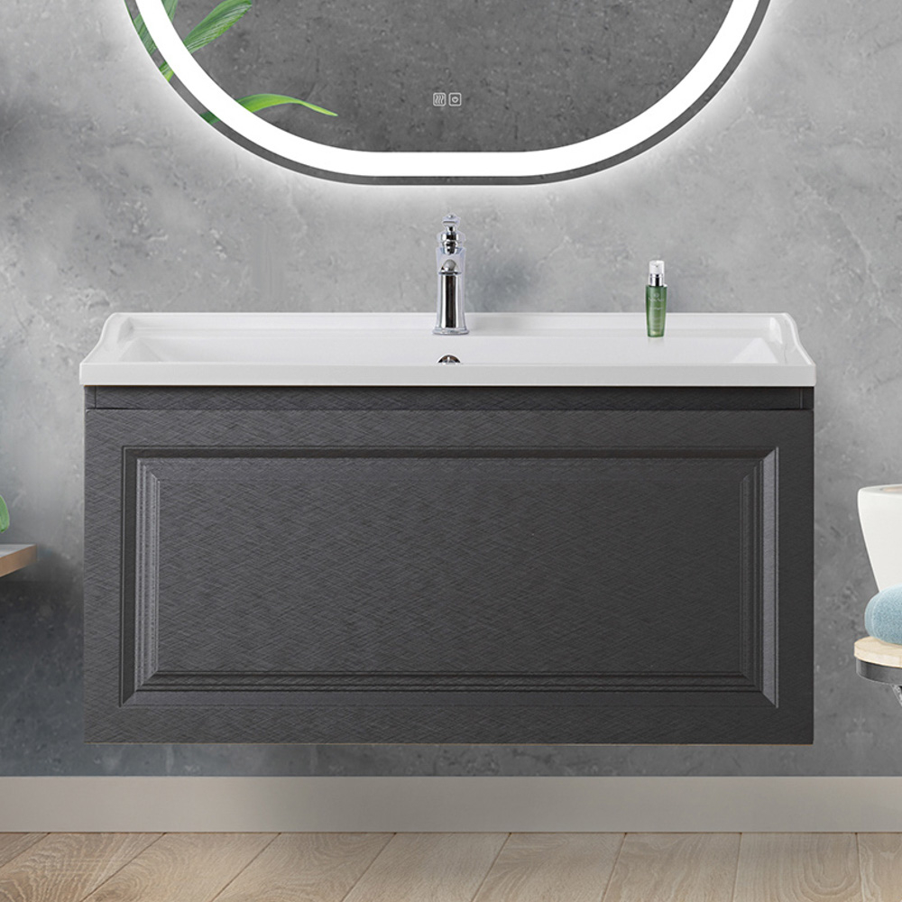 Мебель для ванной комнаты подвесная Cezares GIUBILEO-N-100-1C-SO-TIT-P 100см Титан