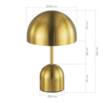 SLE1806-204-01 Прикроватная лампа Латунь/Латунь LED 1*3W 3000-6000K ECLAT