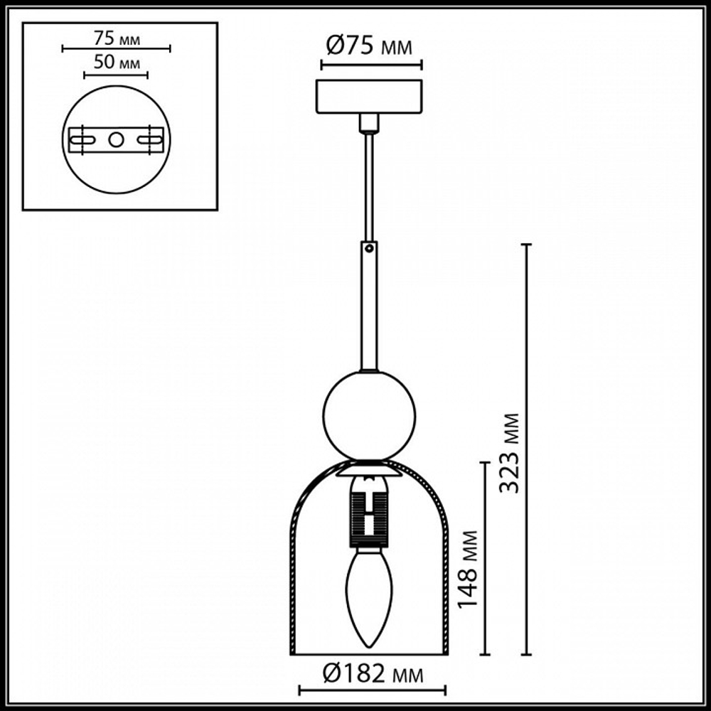 Подвесной светильник Odeon Light MIDCENT 4359/1B