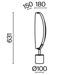 Декоративная настольная лампа Maytoni BREEZE MOD281TL-L15BS3K