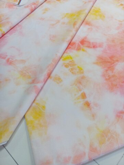 Дюспо (курточная ткань). Принт- Тай дай оранжевый