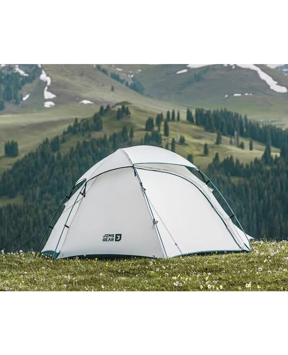 Палатка Naturehike Jims Gear Si 1-местная, алюминиевый каркас, сверхлегкая, белая
