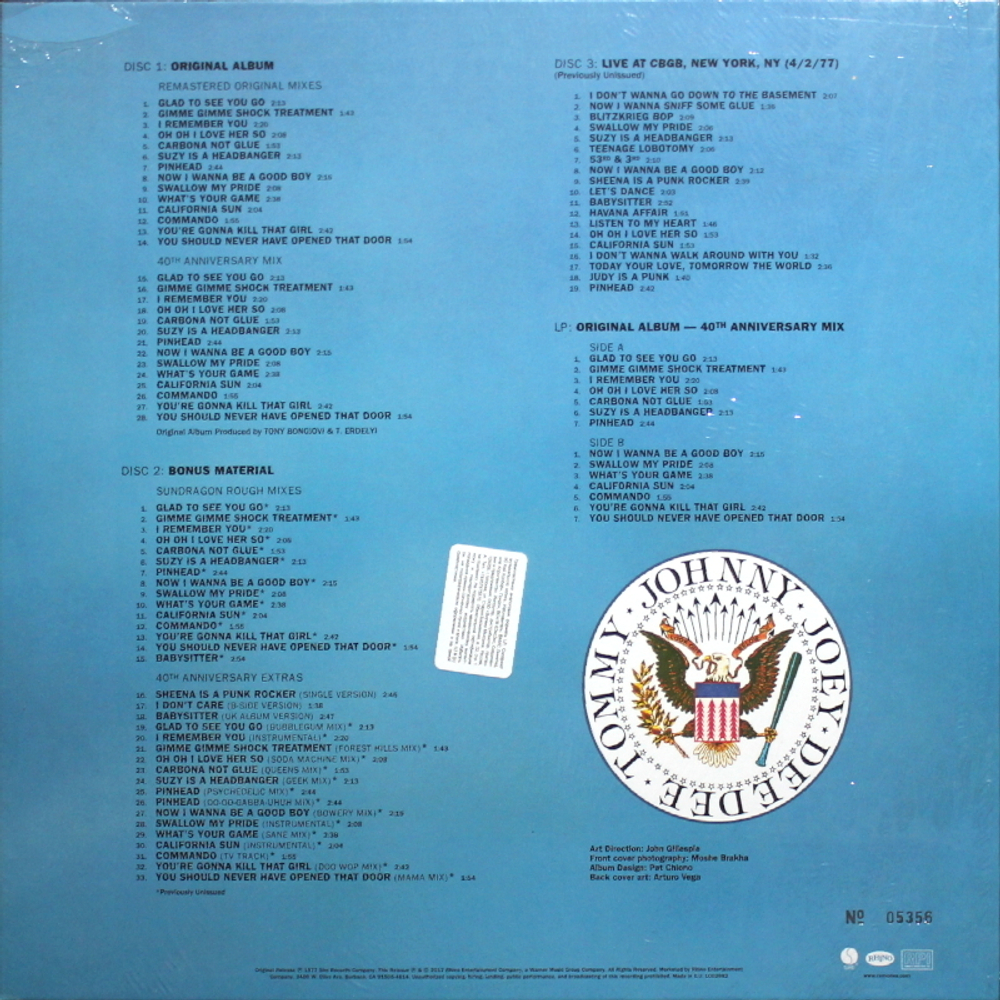 Ramones / Leave Home (40th Anniversary Edition)(LP+3CD)