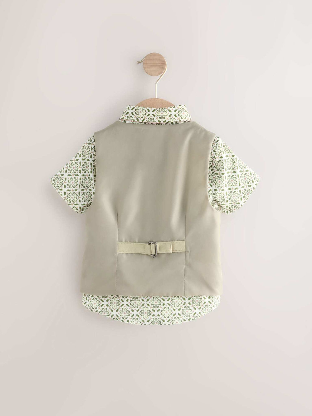 Комплект из трех предметов для мальчика Next AG8-622, Хаки, Розовый