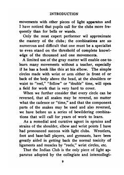 Club Swinging for Physical Exercise and Recreation. A Book of Information About All Forms of Indian Club Swinging Used in Gymnasiums and by Individuals | William Jackson Schatz