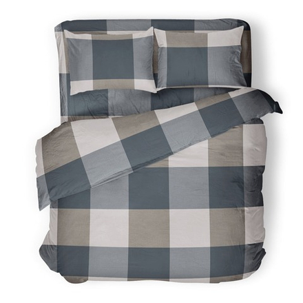 Комплект постельного белья евро-стандарт SQUARE, 100% хлопок