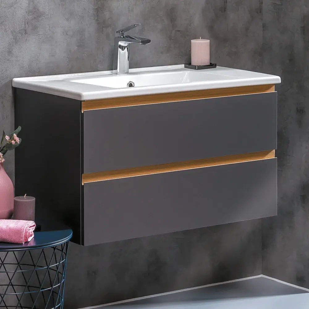 Тумба Armadi Art CAPOLDA 85 антрацит 849-085-A