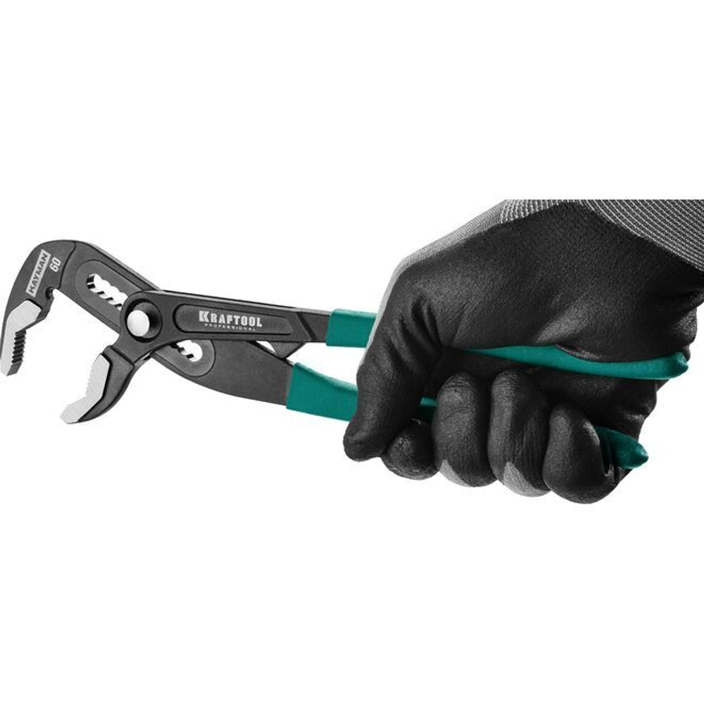 Клещи переставные KRAFTOOL KAYMAN 250 мм, захват до 60 мм/ 2", с быстрой регулировкой