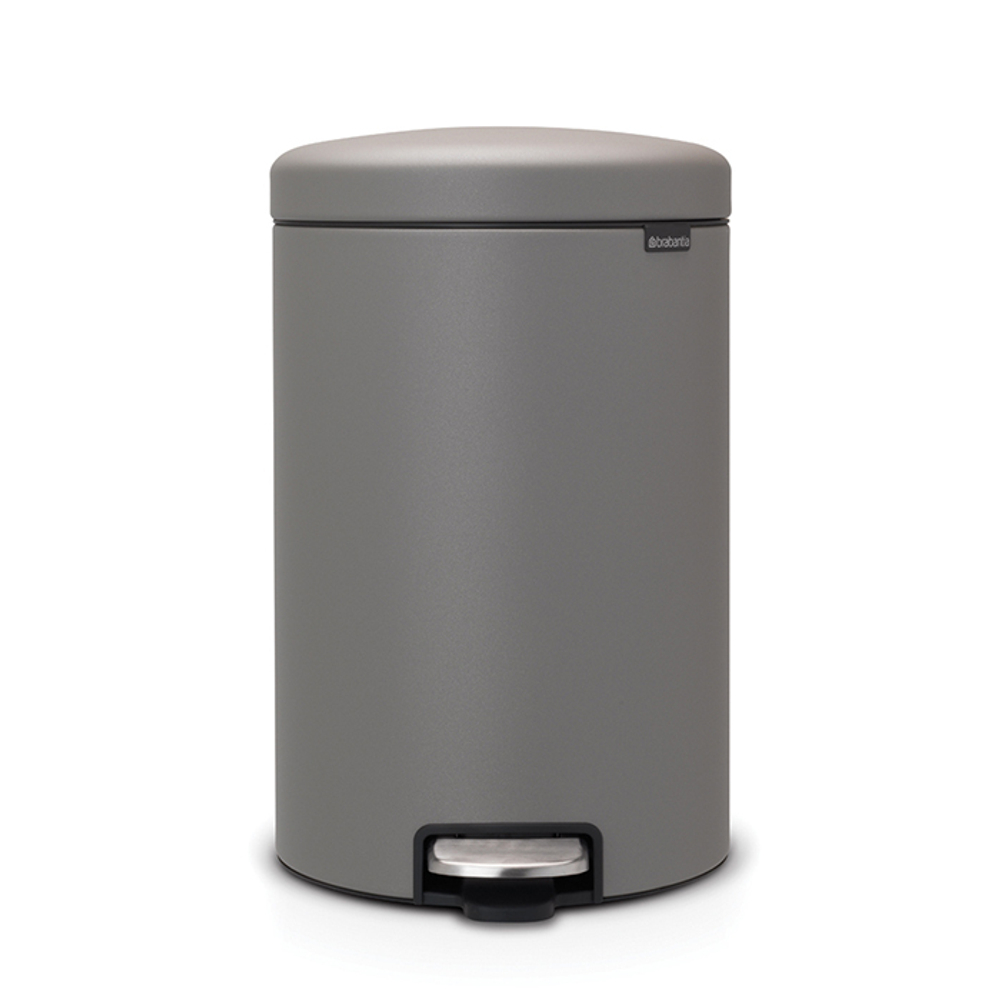 Мусорный бак с педалью newIcon 20л Brabantia Минерально-серый