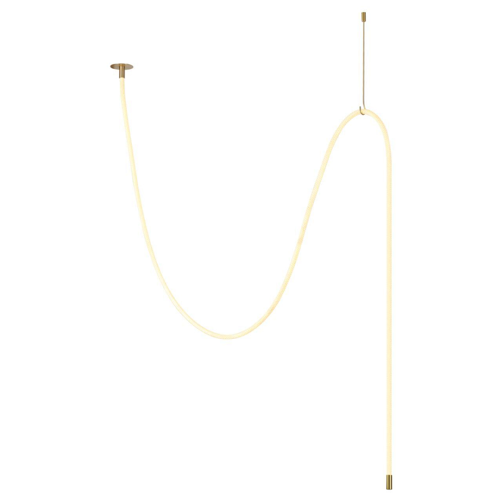 4399/40CL HIGHTECH ODL23 263 ант.бронза/металл/канат Потолочный св-к встраиваемый (2 крепления и крючок в комплекте) IP20 LED 40W 1580Лм 3000K CORDA