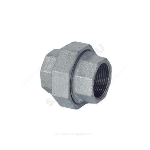 Соединитель прямой американка чугун оц Ду 20 (3/4") ВР/ВР Fittex PLUS