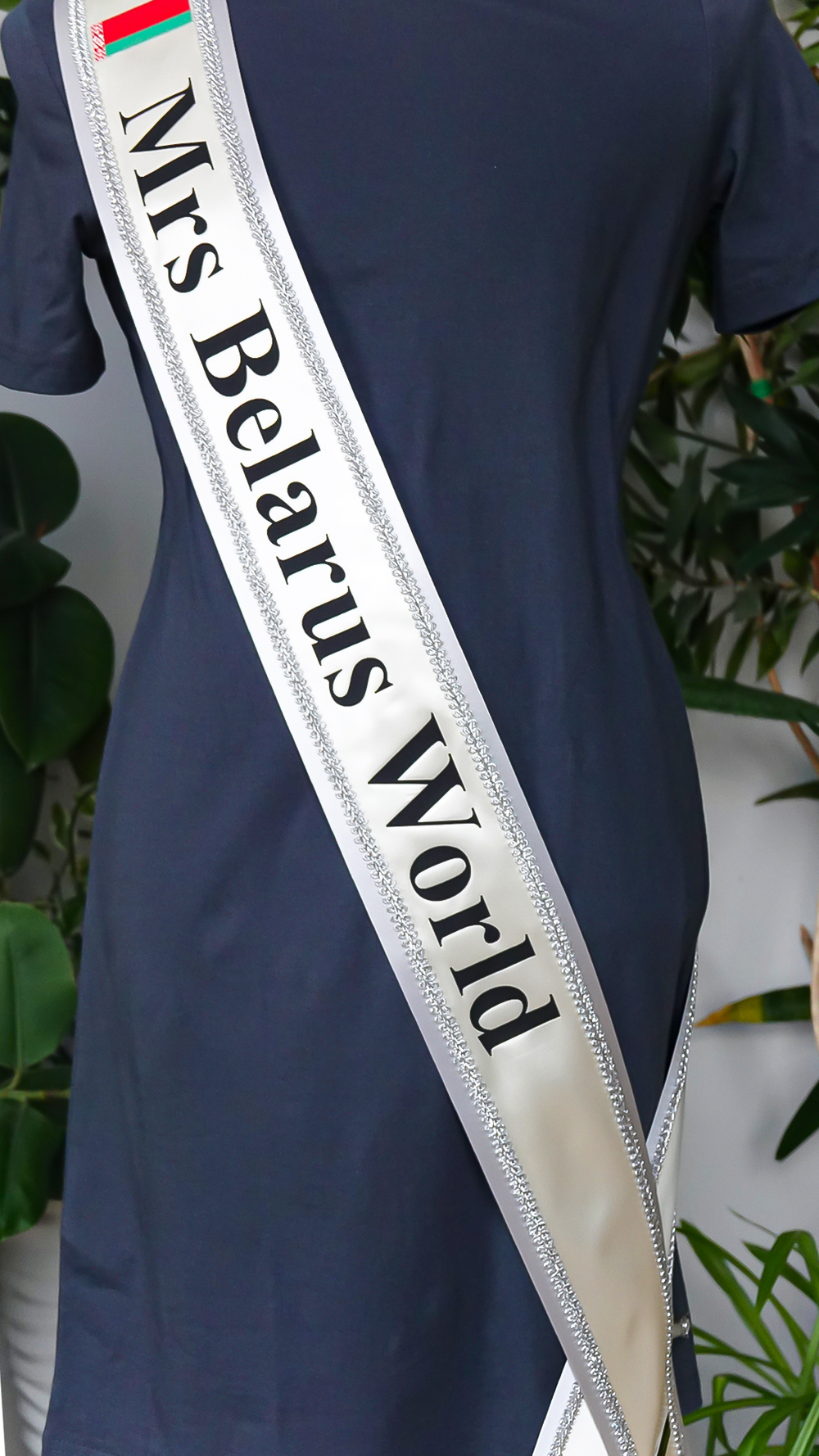 Лента для конкурса красоты. Серия PRO Шанель 10. Мод. 23 Ассортимент цветов. Полноцветный лого.