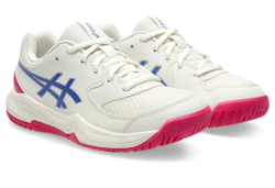 Детские Кроссовки теннисные Asics Gel-Dedicate 8 GS - кремовый/темный кобальт