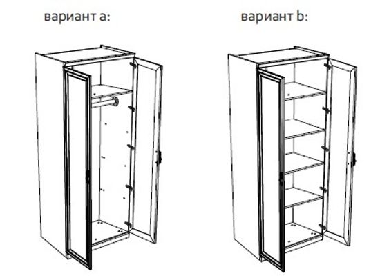 Шкаф  МИШЕЛЬ  4-х створчатый (2+2)