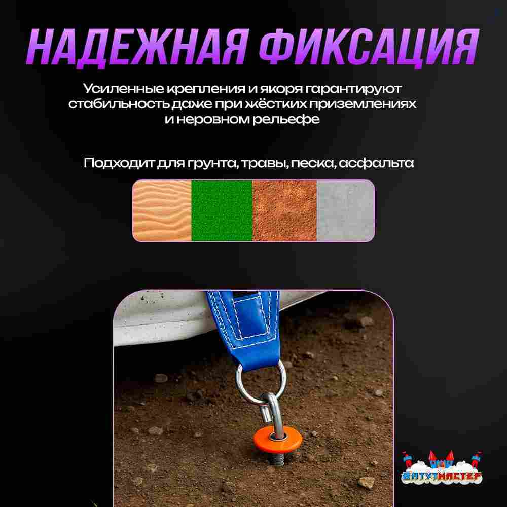 Надувная подушка «SlopeStyle» для слоупстайла и фристайла, 18×14×4 м