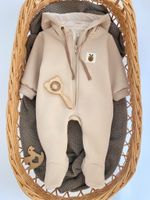 Комбинезон утепленный "Ягодка" (беж.)