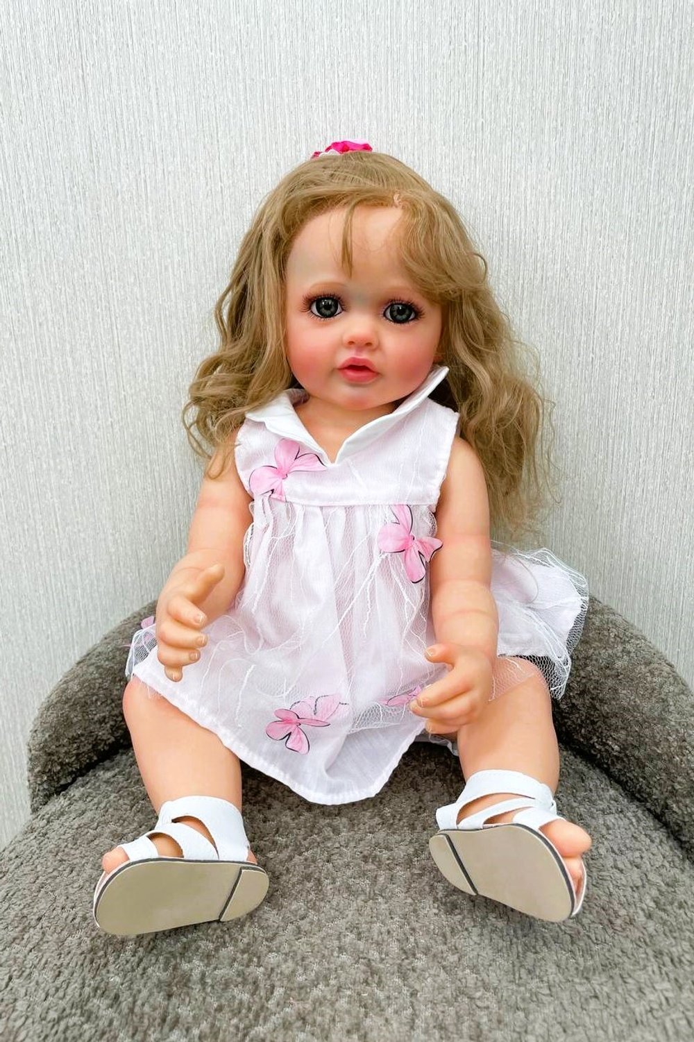 УЦЕНКА Кукла Реборн виниловая 55см в пакете (FA-055)