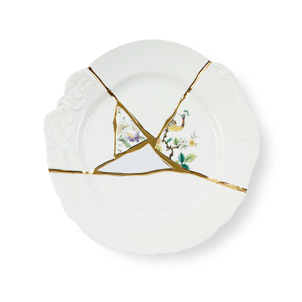 Тарелка обеденная Seletti Kintsugi №2 (27.5 см)