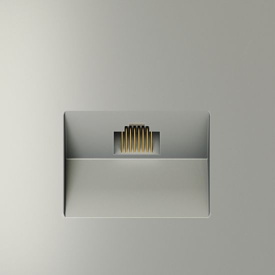 Розетка компьютерная встраиваемая VOLTUM S70 RJ45 кат.6, (сталь)