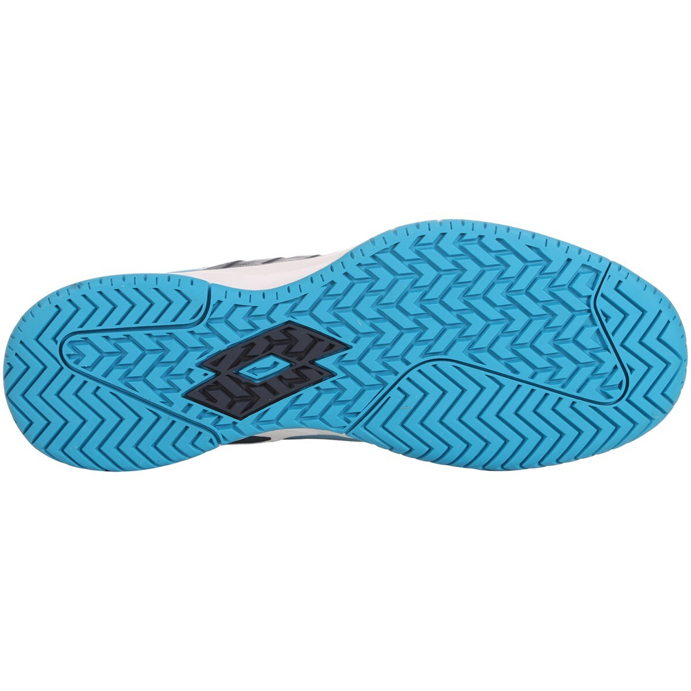 Мужские кроссовки теннисные Lotto Mirage 100 Speed - all white/navy blue