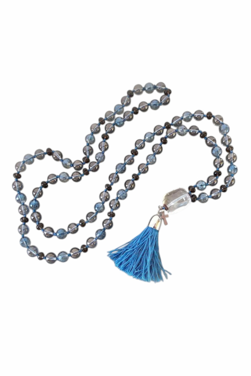 колье Байкал из горного хрусталя